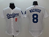 Dodgers 8 Manny Machado White Flexbase Stitched Baseball Jerseys,baseball caps,new era cap wholesale,wholesale hats